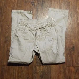 Rider tan flare pants